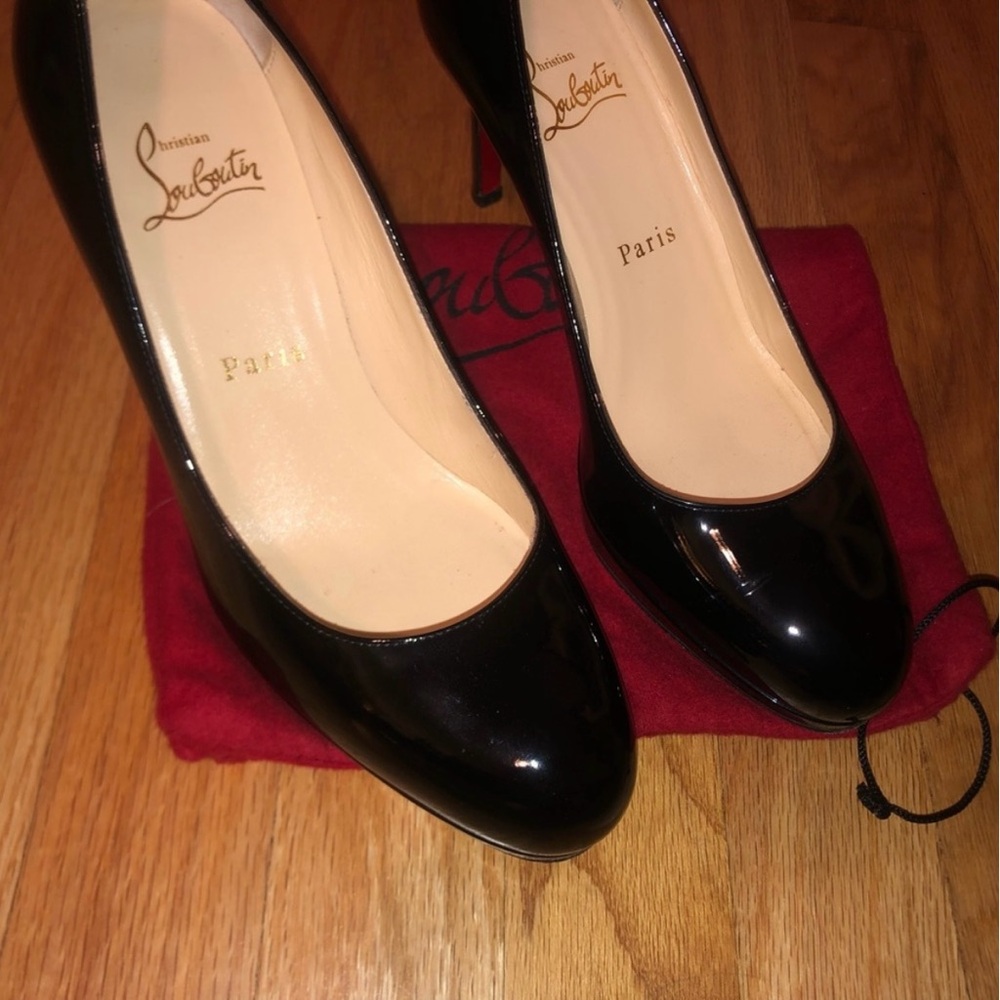 LOUBOUTIN Black Patent Pumps